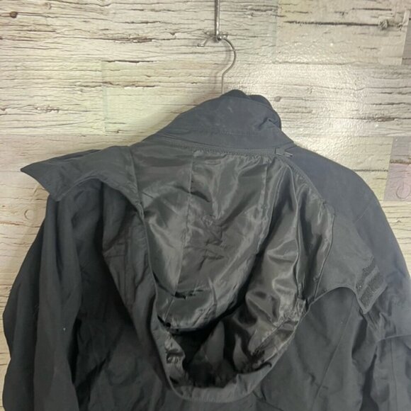Eddie Bauer black jacket hooded size large  women’s - Picture 7 of 9